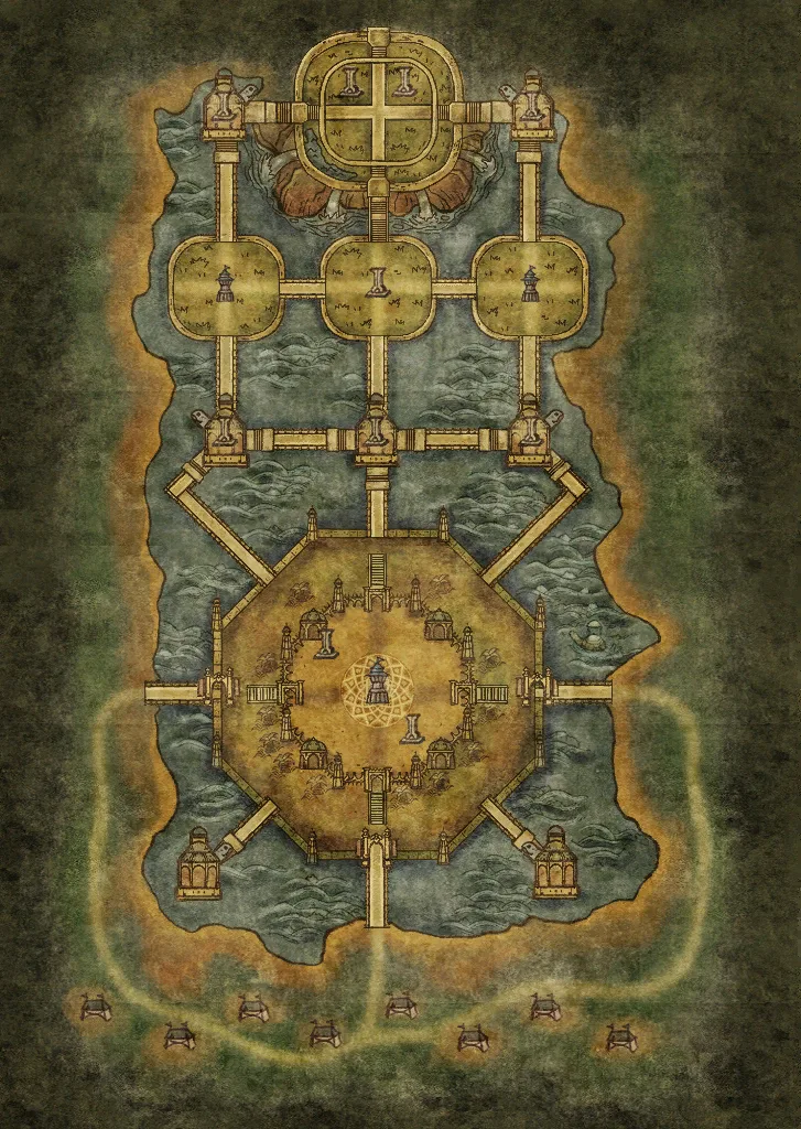 Map of Hotan Fortress
